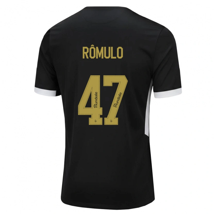 Danxen Homem Camisola Rômulo Helberte Pereira Júnior #47 Preto Branco Amarelo Principal 2026/27 Camisa Brasil