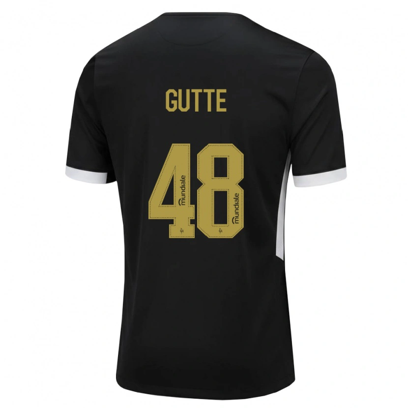 Danxen Homem Camisola Gutte #48 Preto Branco Amarelo Principal 2026/27 Camisa Brasil