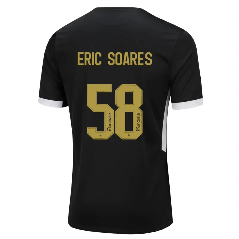 Danxen Homem Camisola Eric Soares #58 Preto Branco Amarelo Principal 2026/27 Camisa Brasil