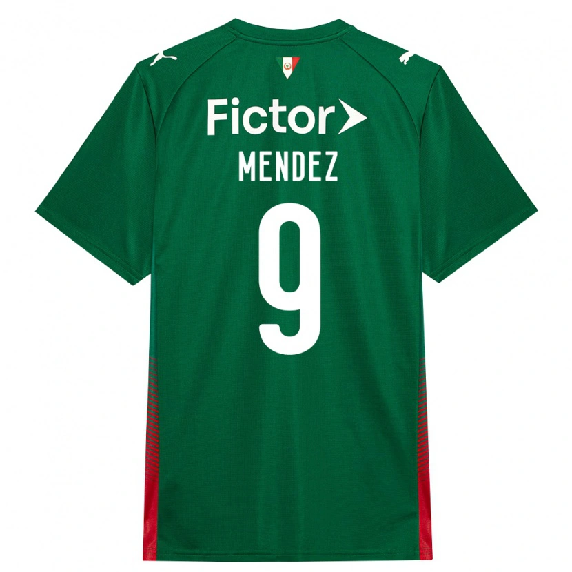 Danxen Homem Camisola Cesar Mendez #9 Verde Vermelho Branco Principal 2026/27 Camisa Brasil