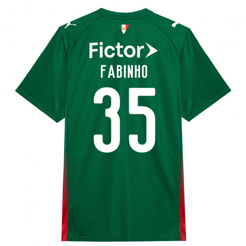 Danxen Homem Camisola Fabinho #35 Verde Vermelho Branco Principal 2026/27 Camisa Brasil