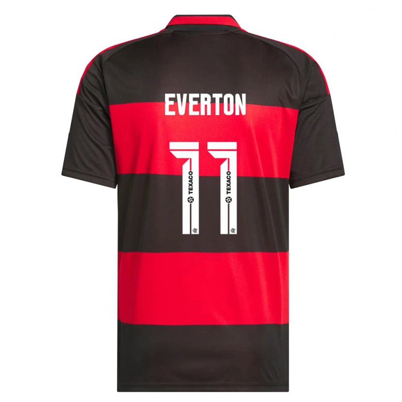 Danxen Homem Camisola Everton Sousa Soares #11 Vermelho Preto Branco Principal 2026/27 Camisa Brasil