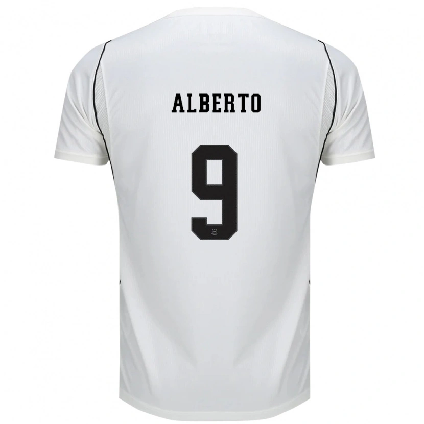 Danxen Homem Camisola Yuri Alberto #9 Branco Preto Vermelho Principal 2026/27 Camisa Brasil