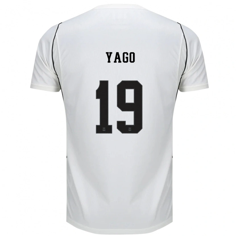 Danxen Homem Camisola Yago #19 Branco Preto Vermelho Principal 2026/27 Camisa Brasil