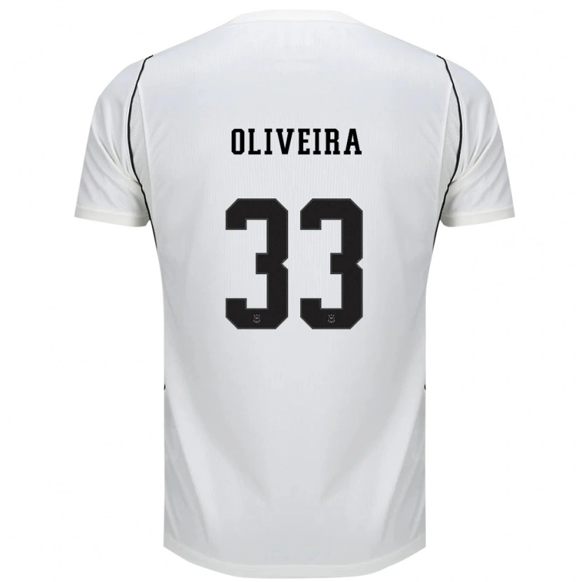 Danxen Homem Camisola Ruan Oliveira #33 Branco Preto Vermelho Principal 2026/27 Camisa Brasil