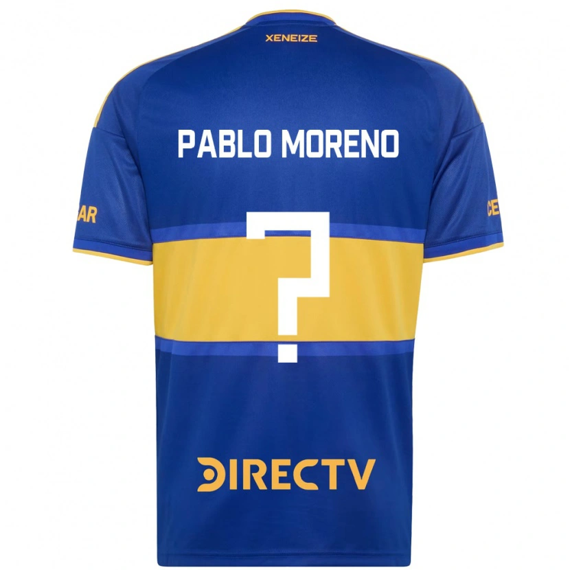 Danxen Homem Camisola Juan Pablo Moreno #0 Azul Real Amarelo Principal 2026/27 Camisa Brasil