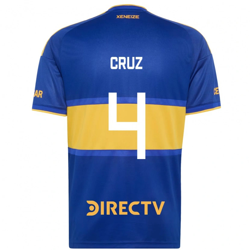 Danxen Homem Camisola Julieta Cruz #4 Azul Real Amarelo Principal 2026/27 Camisa Brasil