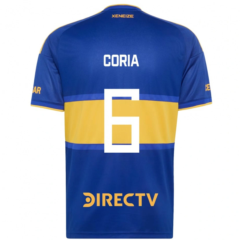 Danxen Homem Camisola Julio Coria #6 Azul Real Amarelo Principal 2026/27 Camisa Brasil
