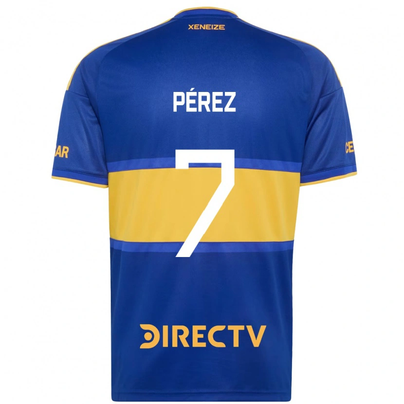 Danxen Homem Camisola Franco Pérez #7 Azul Real Amarelo Principal 2026/27 Camisa Brasil