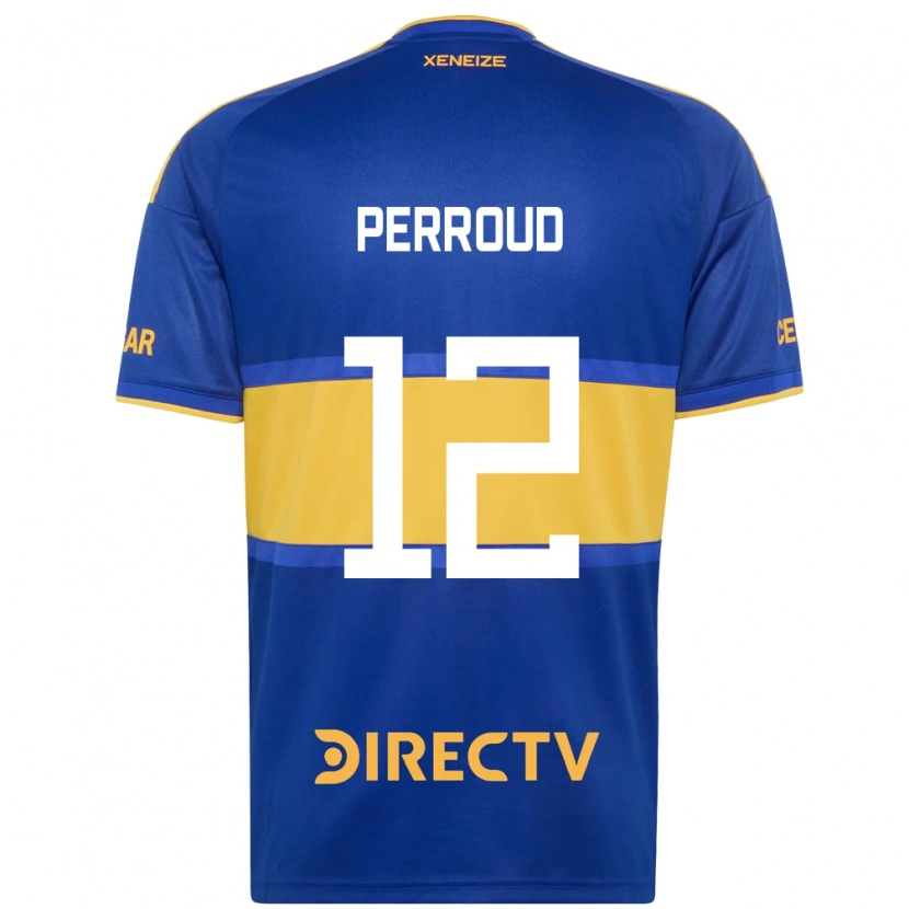 Danxen Homem Camisola Valentín Perroud #12 Azul Real Amarelo Principal 2026/27 Camisa Brasil