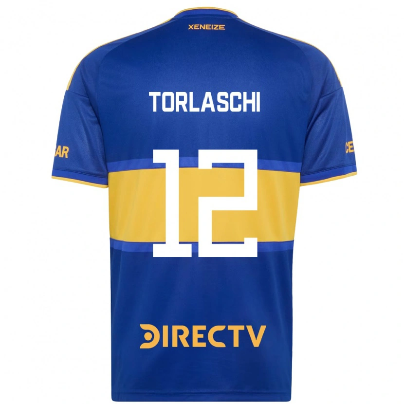 Danxen Homem Camisola Lucas Torlaschi #12 Azul Real Amarelo Principal 2026/27 Camisa Brasil