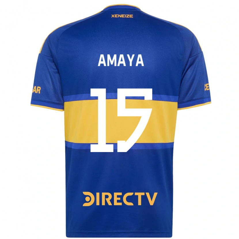 Danxen Homem Camisola Facundo Amaya #15 Azul Real Amarelo Principal 2026/27 Camisa Brasil