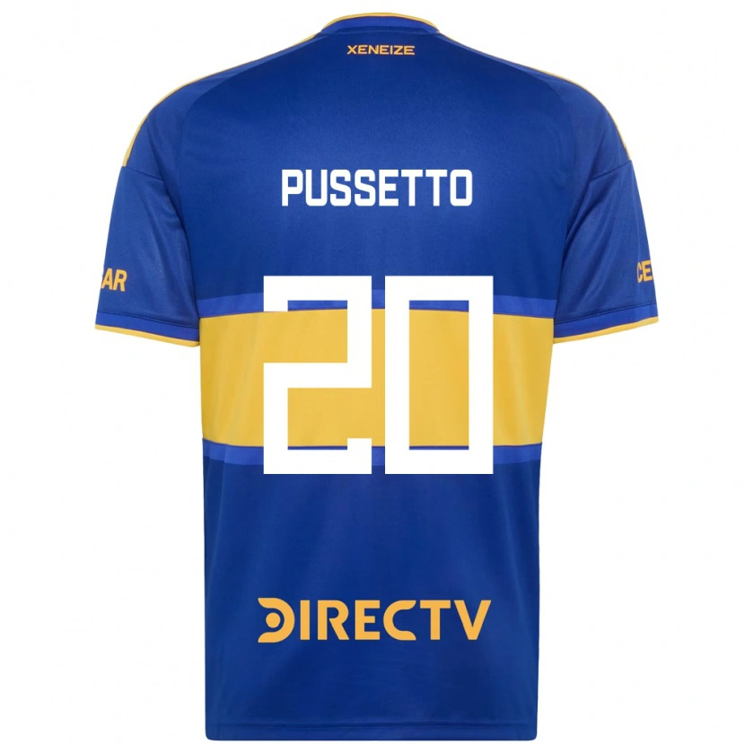 Danxen Homem Camisola Juan Pussetto #20 Azul Real Amarelo Principal 2026/27 Camisa Brasil