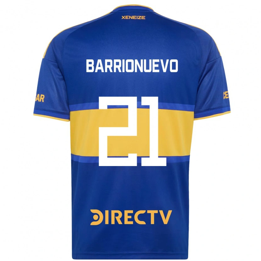 Danxen Homem Camisola Emiliano Barrionuevo #21 Azul Real Amarelo Principal 2026/27 Camisa Brasil