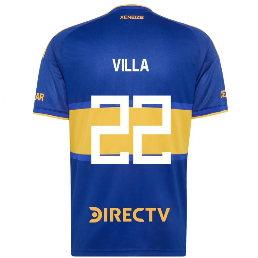 Danxen Homem Camisola Sebastián Villa #22 Azul Real Amarelo Principal 2026/27 Camisa Brasil
