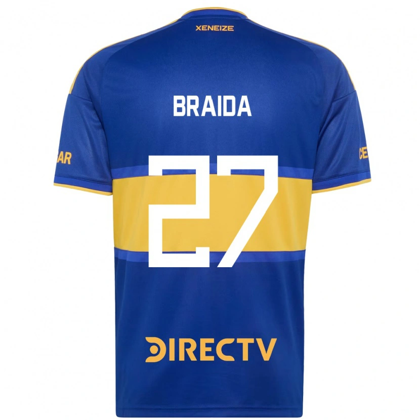 Danxen Homem Camisola Malcom Braida #27 Azul Real Amarelo Principal 2026/27 Camisa Brasil