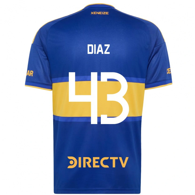 Danxen Homem Camisola Tomas Diaz #43 Azul Real Amarelo Principal 2026/27 Camisa Brasil