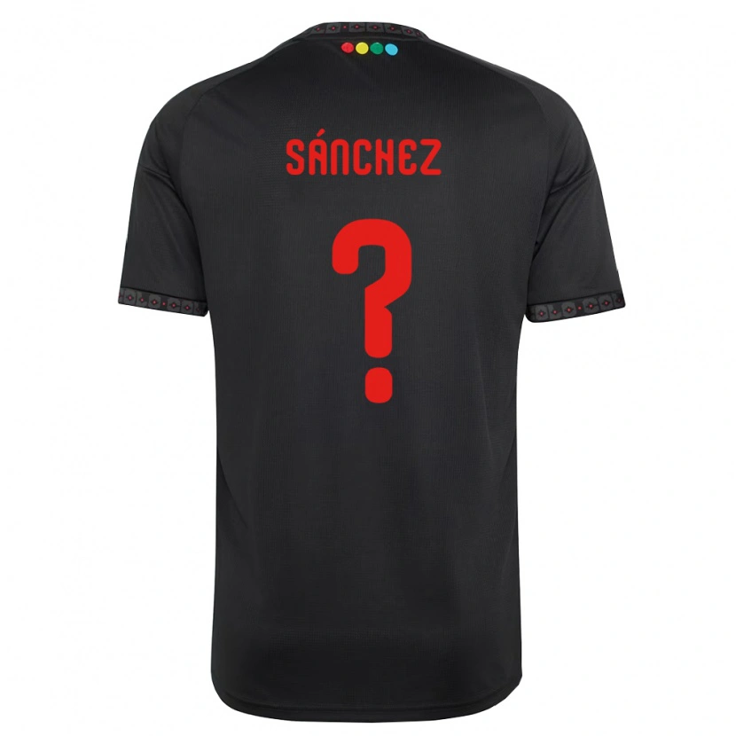 Danxen Homem Camisola Bastian Sánchez #0 Preto Vermelho Alternativa 2026/27 Camisa Brasil
