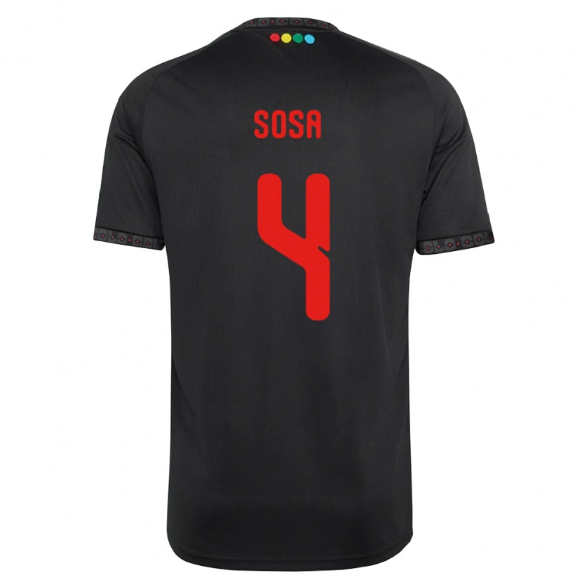 Danxen Homem Camisola Joaquín Sosa #4 Preto Vermelho Alternativa 2026/27 Camisa Brasil