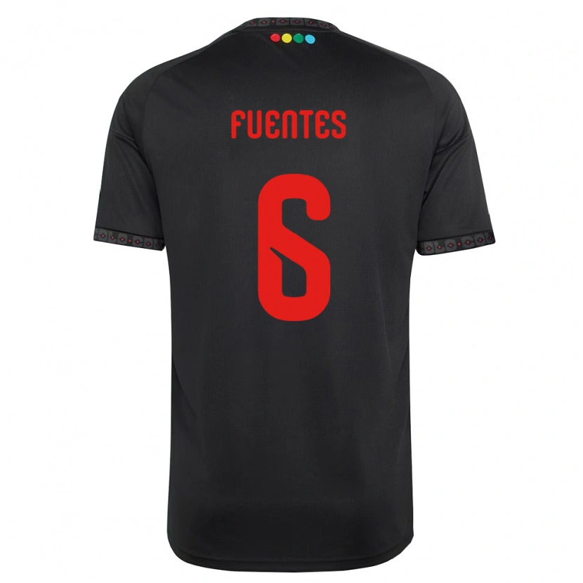 Danxen Homem Camisola César Fuentes #6 Preto Vermelho Alternativa 2026/27 Camisa Brasil