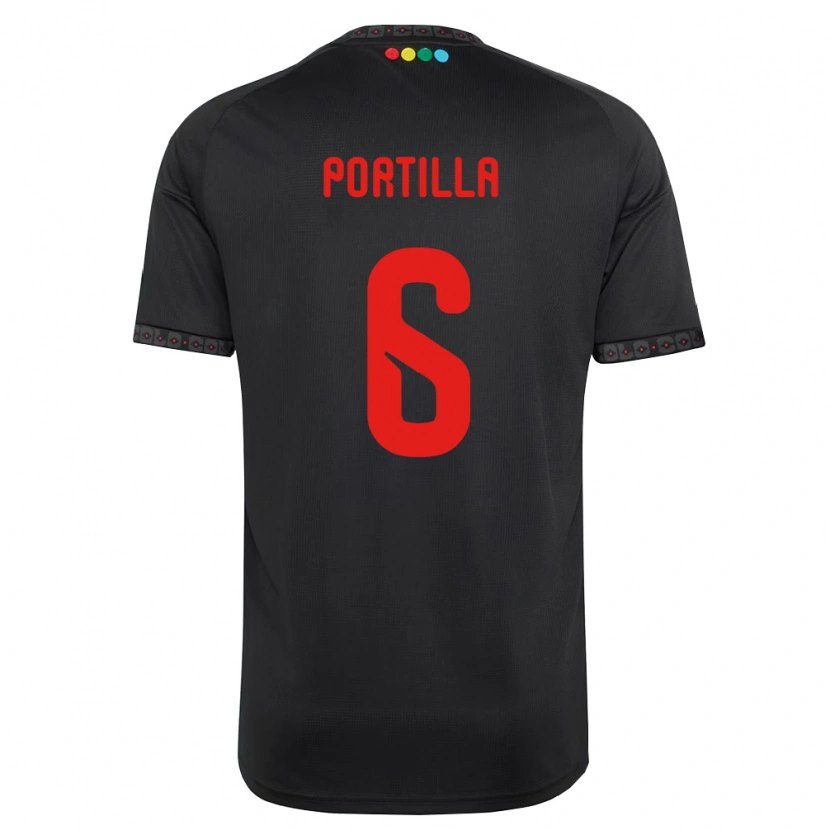 Danxen Homem Camisola Dylan Portilla #6 Preto Vermelho Alternativa 2026/27 Camisa Brasil