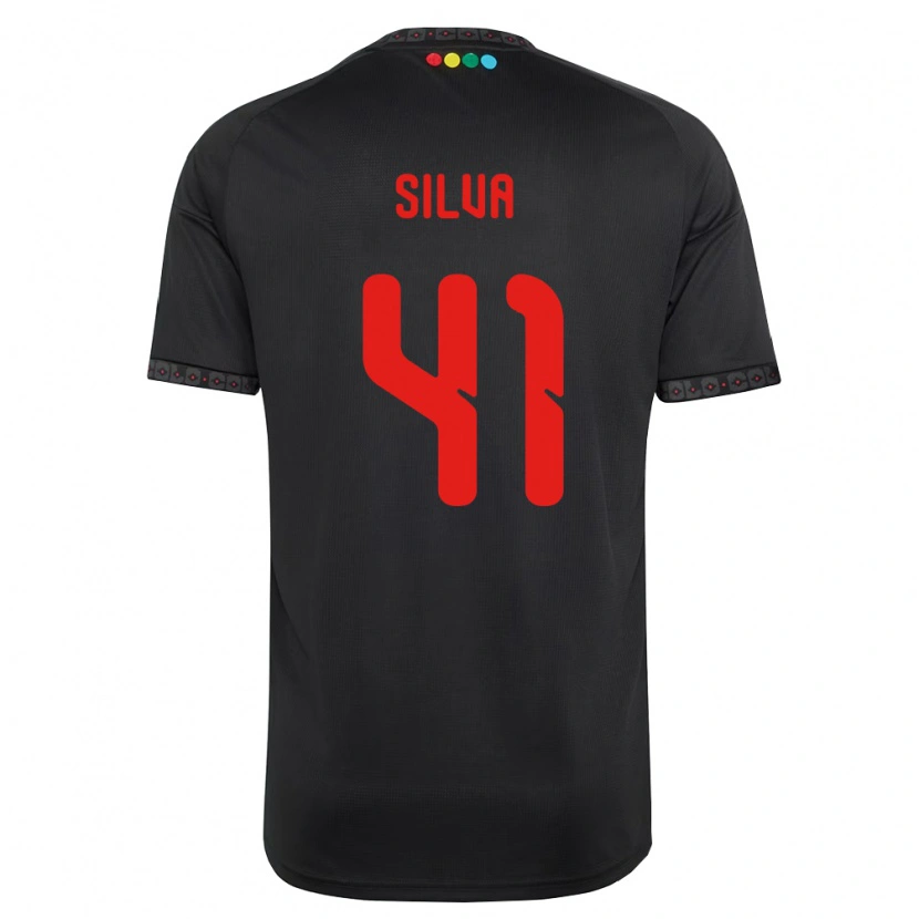 Danxen Homem Camisola Bastián Silva #41 Preto Vermelho Alternativa 2026/27 Camisa Brasil