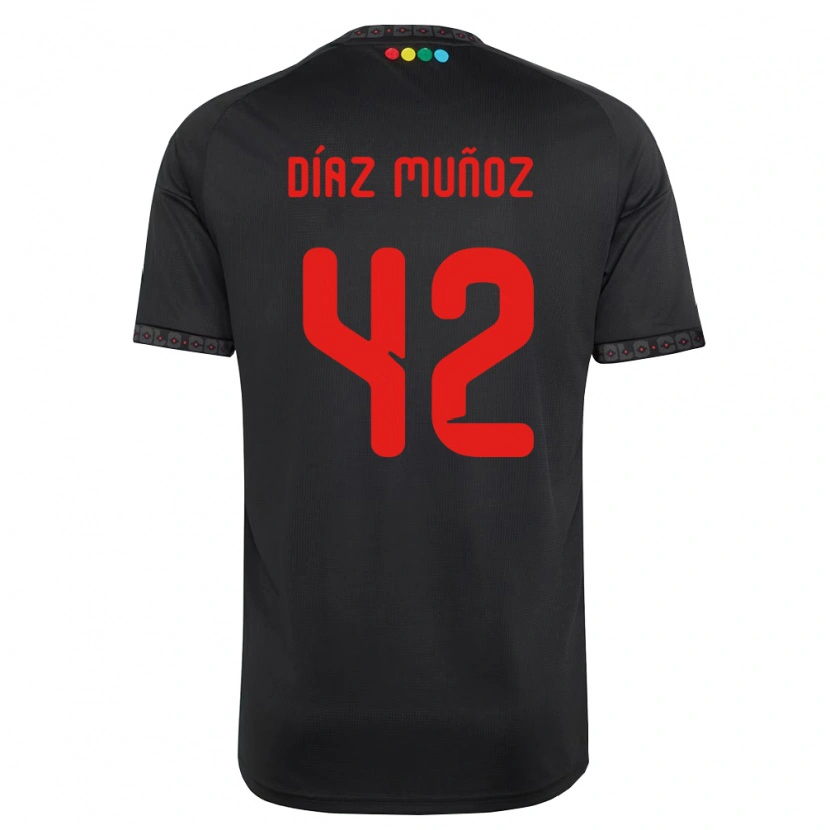 Danxen Homem Camisola Cristian Díaz Muñoz #42 Preto Vermelho Alternativa 2026/27 Camisa Brasil