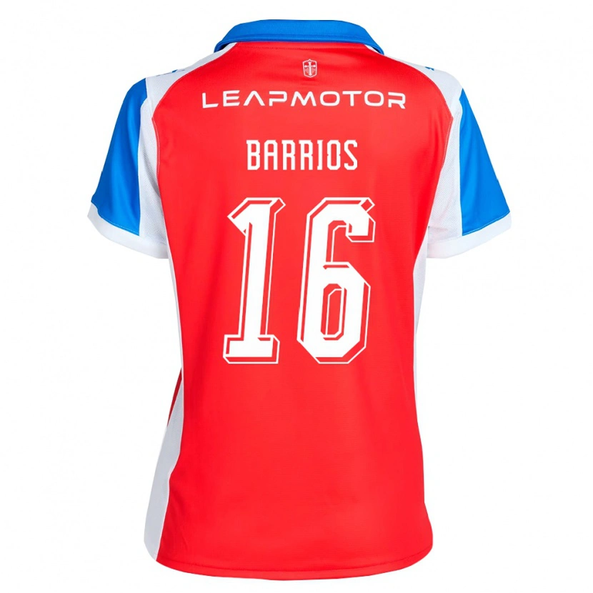 Danxen Homem Camisola Martín Barrios #16 Vermelho Azul Alternativa 2026/27 Camisa Brasil
