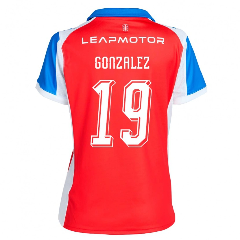 Danxen Homem Camisola Bryan González #19 Vermelho Azul Alternativa 2026/27 Camisa Brasil