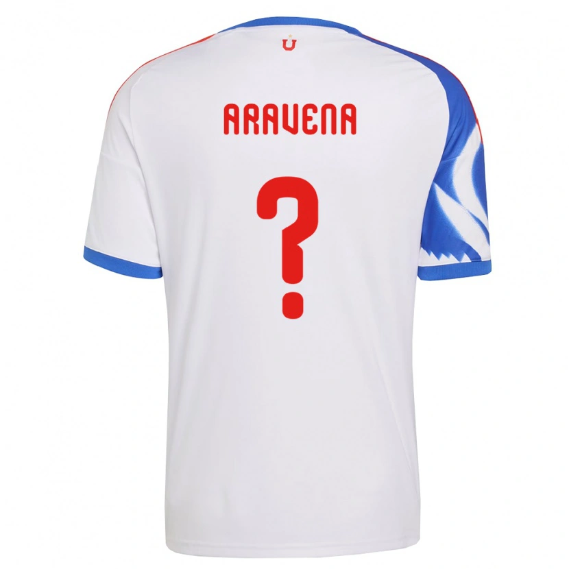 Danxen Homem Camisola Benjamín Aravena #0 Branco Azul Marinho Alternativa 2026/27 Camisa Brasil