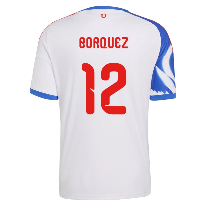 Danxen Homem Camisola Gabriela Bórquez #12 Branco Azul Marinho Alternativa 2026/27 Camisa Brasil