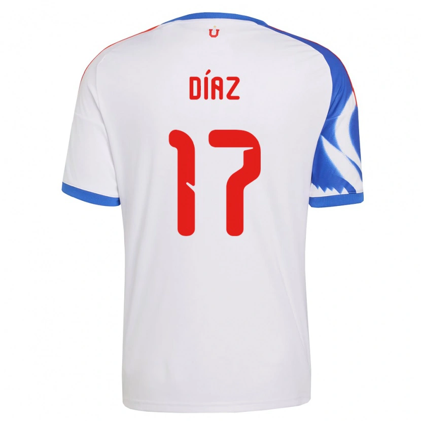Danxen Homem Camisola Benjamín Díaz #17 Branco Azul Marinho Alternativa 2026/27 Camisa Brasil