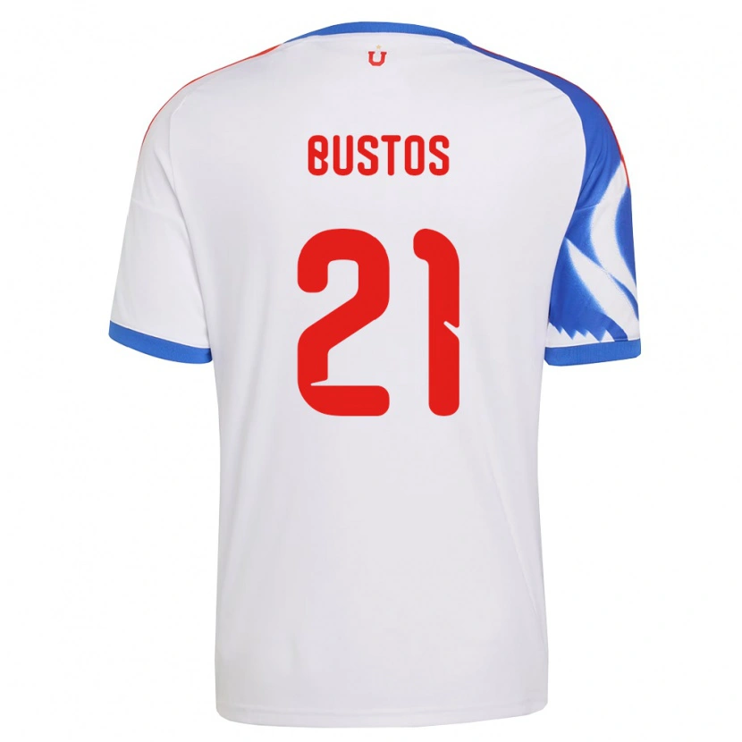 Danxen Homem Camisola Melissa Bustos #21 Branco Azul Marinho Alternativa 2026/27 Camisa Brasil