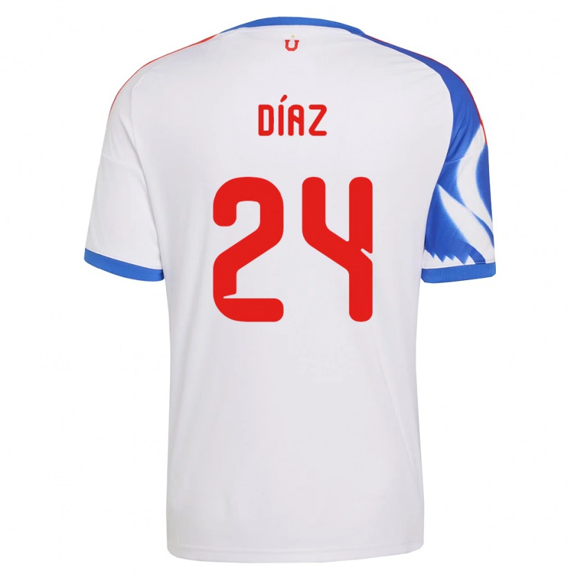 Danxen Homem Camisola Antonio Díaz #24 Branco Azul Marinho Alternativa 2026/27 Camisa Brasil