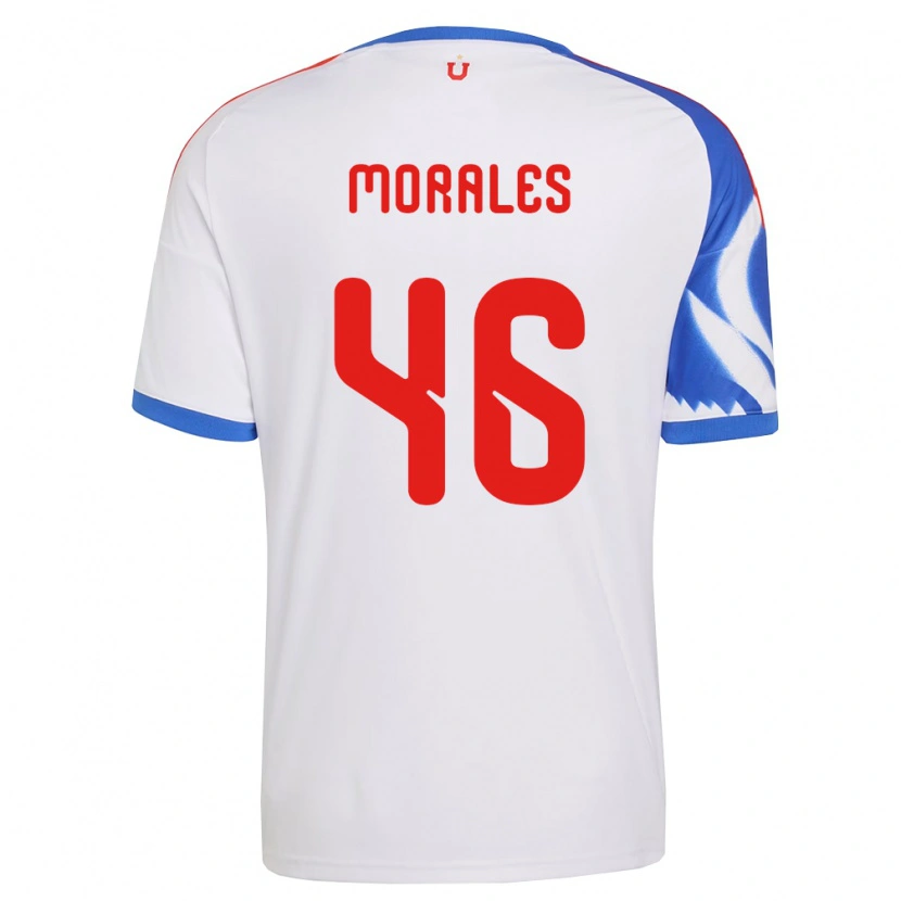 Danxen Homem Camisola Bastián Morales #46 Branco Azul Marinho Alternativa 2026/27 Camisa Brasil