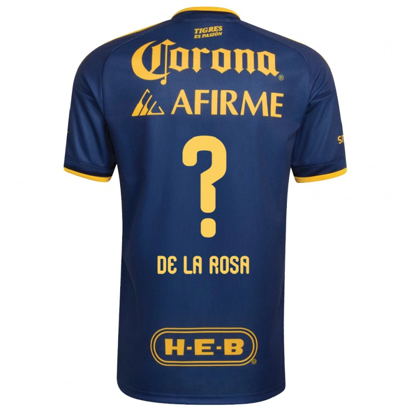 Danxen Homem Camisola Luis De La Rosa #0 Azul Real Amarelo Alternativa 2026/27 Camisa Brasil