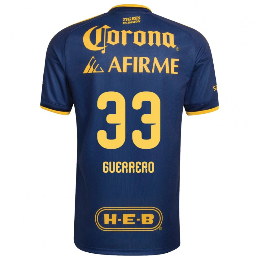 Danxen Homem Camisola Rafael Guerrero #33 Azul Real Amarelo Alternativa 2026/27 Camisa Brasil