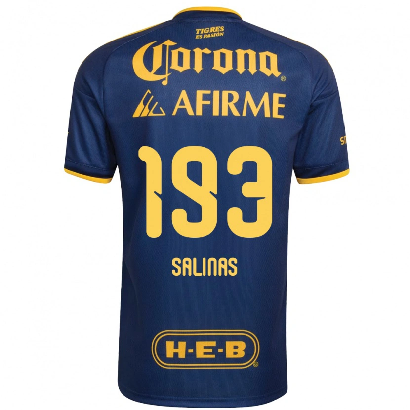 Danxen Homem Camisola Marcelo Salinas #193 Azul Real Amarelo Alternativa 2026/27 Camisa Brasil