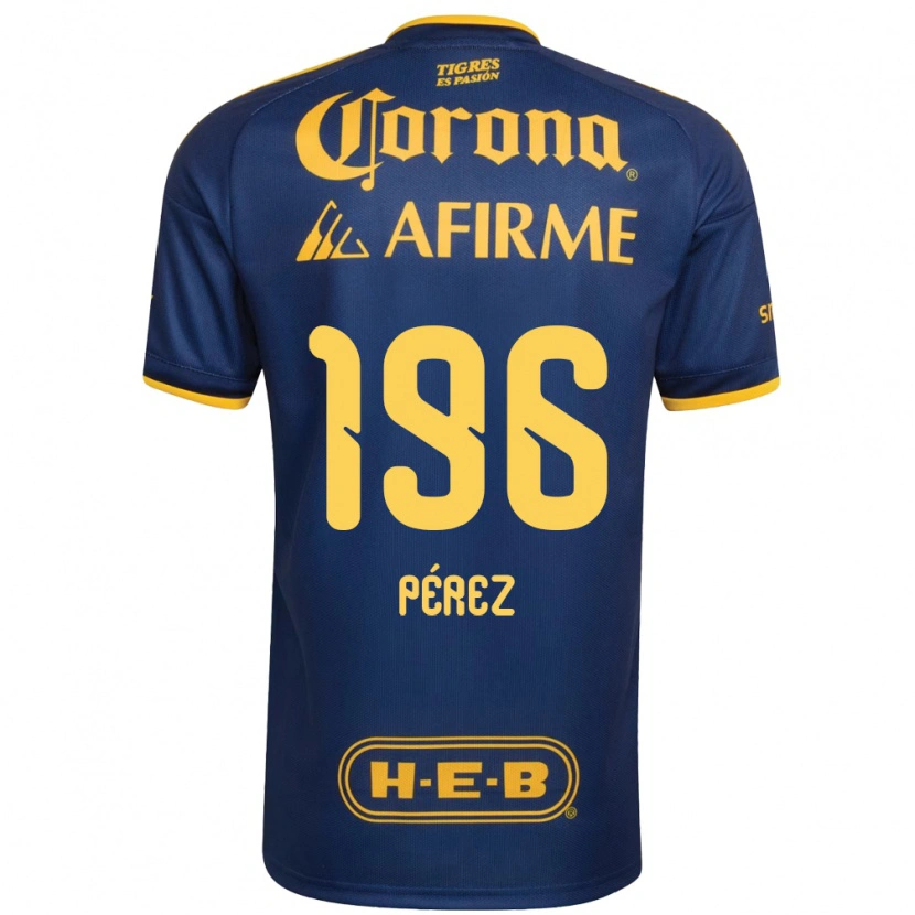 Danxen Homem Camisola Axel Pérez #196 Azul Real Amarelo Alternativa 2026/27 Camisa Brasil