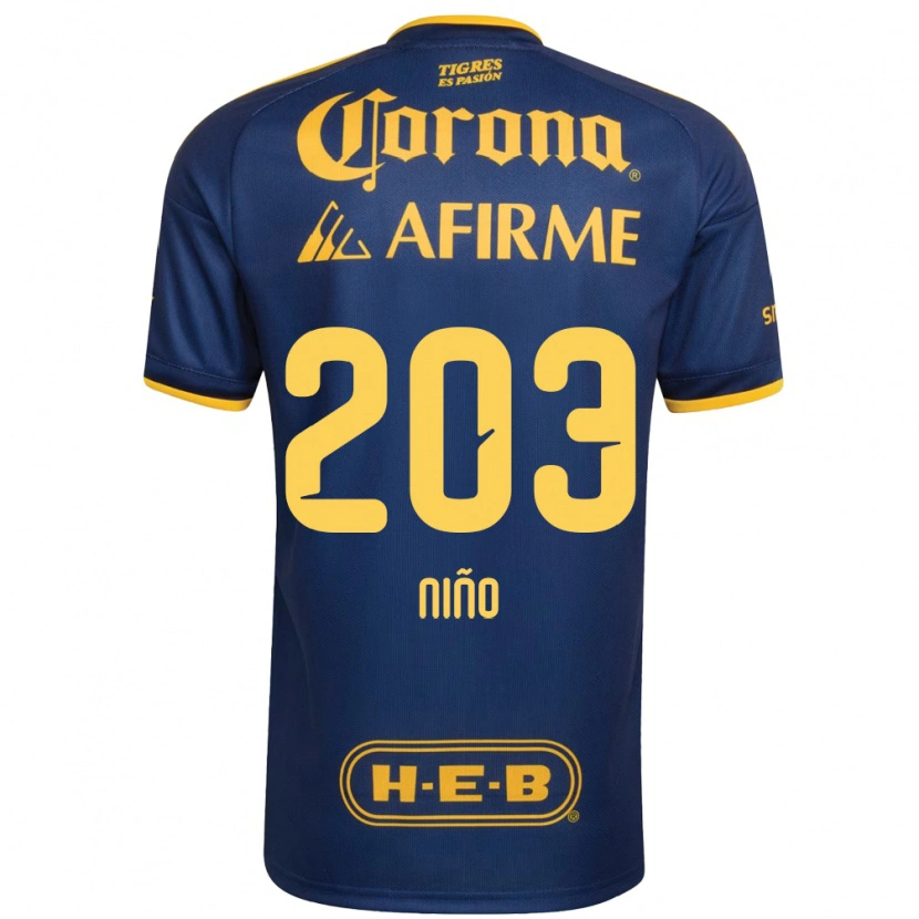 Danxen Homem Camisola Fernando Niño #203 Azul Real Amarelo Alternativa 2026/27 Camisa Brasil