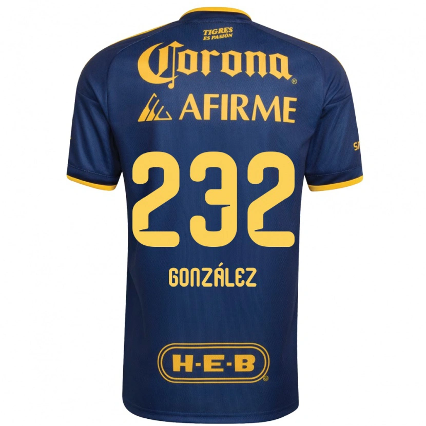 Danxen Homem Camisola César González #232 Azul Real Amarelo Alternativa 2026/27 Camisa Brasil