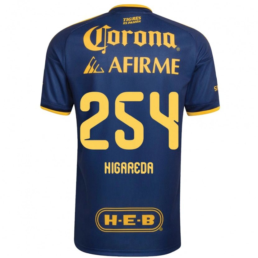 Danxen Homem Camisola Dorian Higareda #254 Azul Real Amarelo Alternativa 2026/27 Camisa Brasil