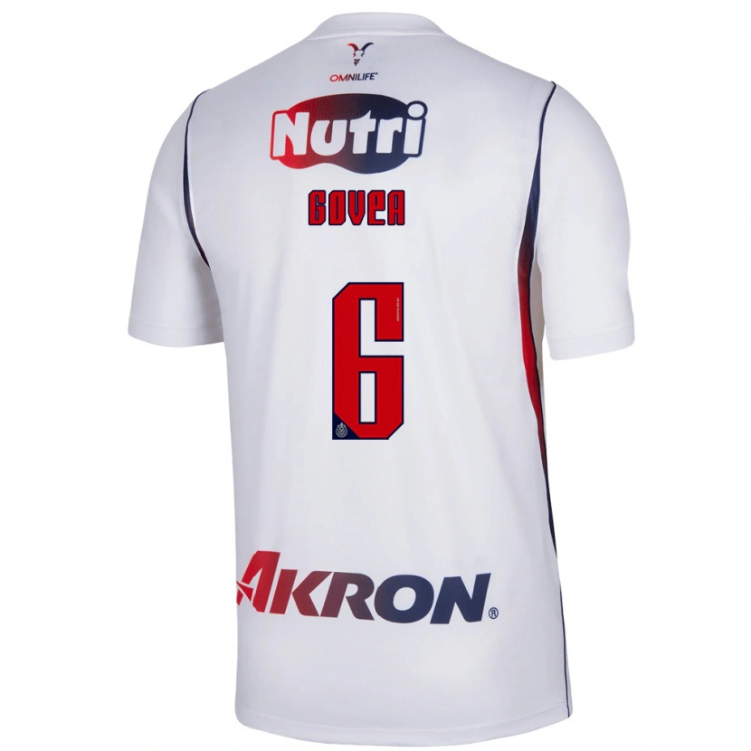 Danxen Homem Camisola Omar Govea #6 Branco Azul Marinho Vermelho Alternativa 2026/27 Camisa Brasil
