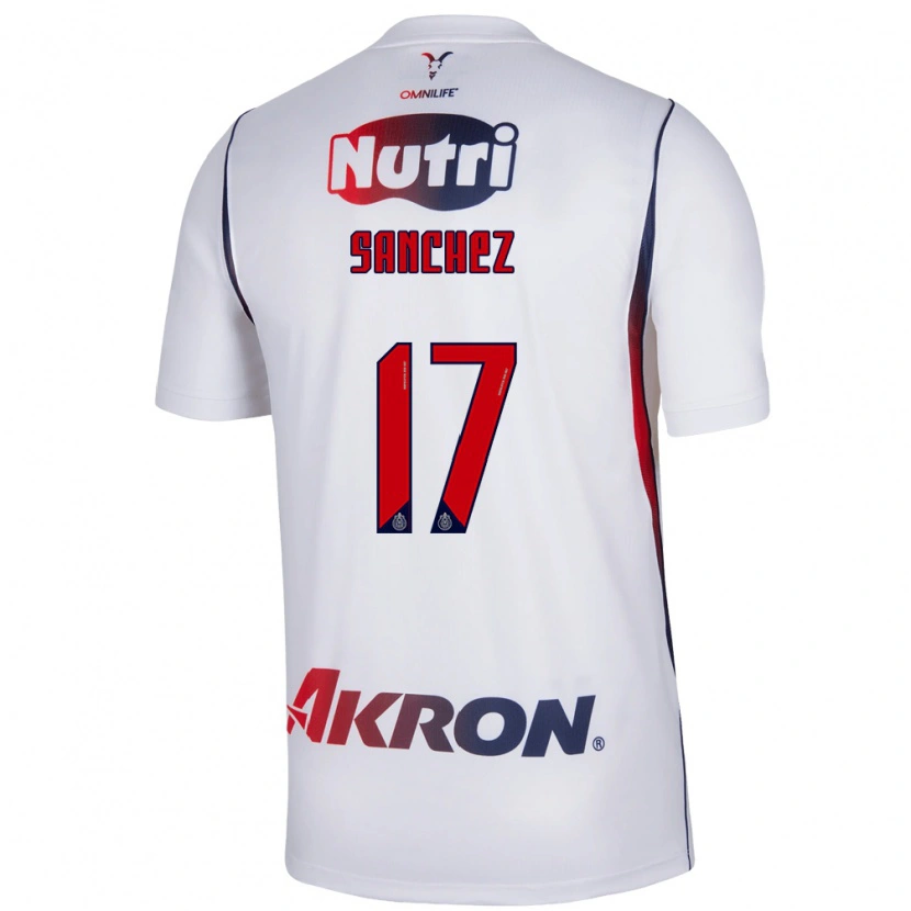 Danxen Homem Camisola Jesús Sánchez #17 Branco Azul Marinho Vermelho Alternativa 2026/27 Camisa Brasil
