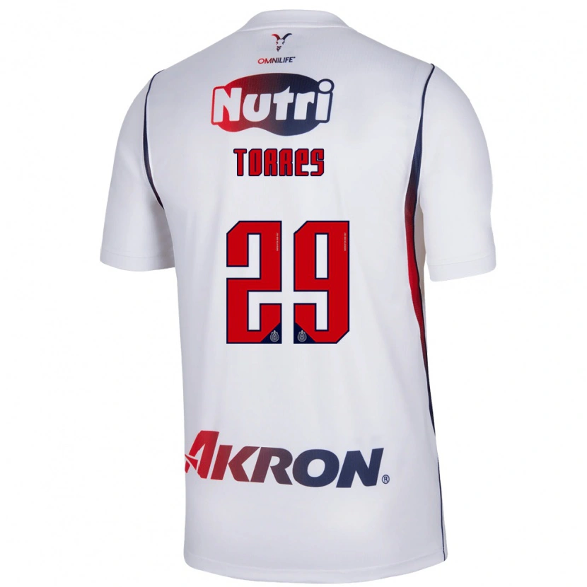 Danxen Homem Camisola Alan Torres #29 Branco Azul Marinho Vermelho Alternativa 2026/27 Camisa Brasil