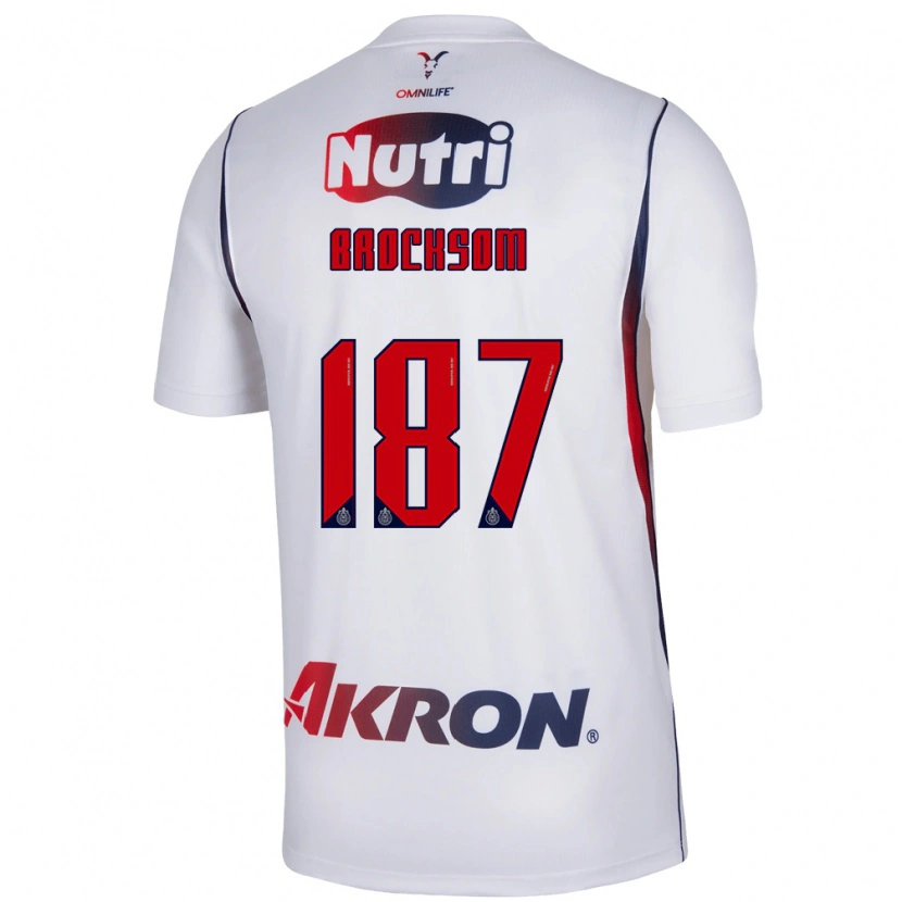Danxen Homem Camisola Brandón Brocksom #187 Branco Azul Marinho Vermelho Alternativa 2026/27 Camisa Brasil