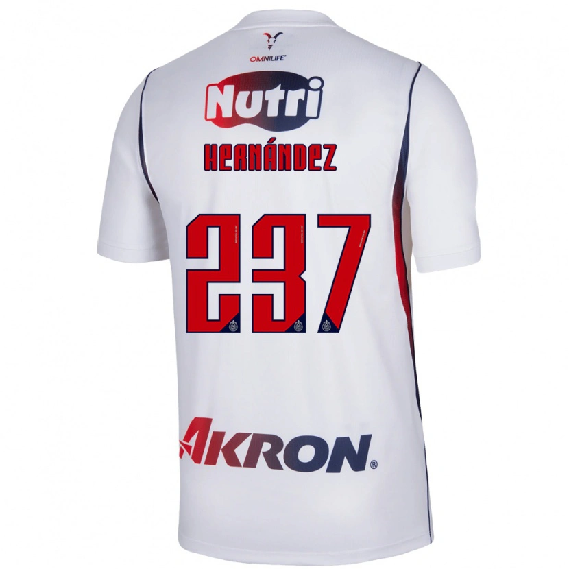 Danxen Homem Camisola Santiago Hernández #237 Branco Azul Marinho Vermelho Alternativa 2026/27 Camisa Brasil