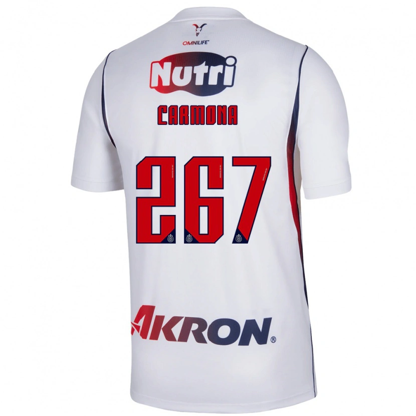 Danxen Homem Camisola Jesús Carmona #267 Branco Azul Marinho Vermelho Alternativa 2026/27 Camisa Brasil