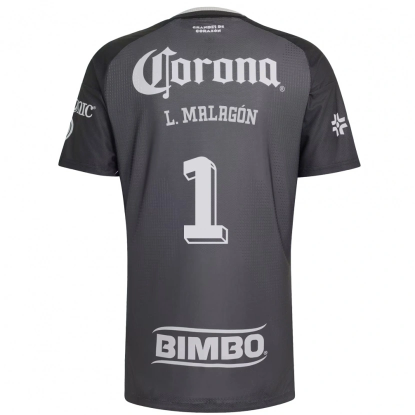 Danxen Homem Camisola Luis Malagón #1 Cinza Branco Preto Alternativa 2026/27 Camisa Brasil