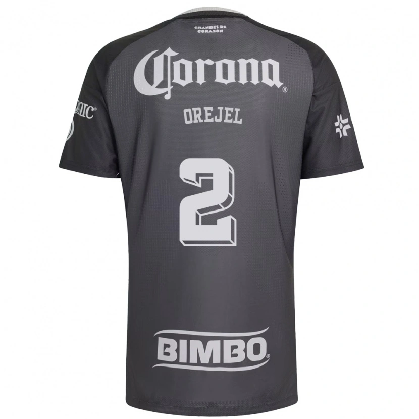 Danxen Homem Camisola Jocelyn Orejel #2 Cinza Branco Preto Alternativa 2026/27 Camisa Brasil
